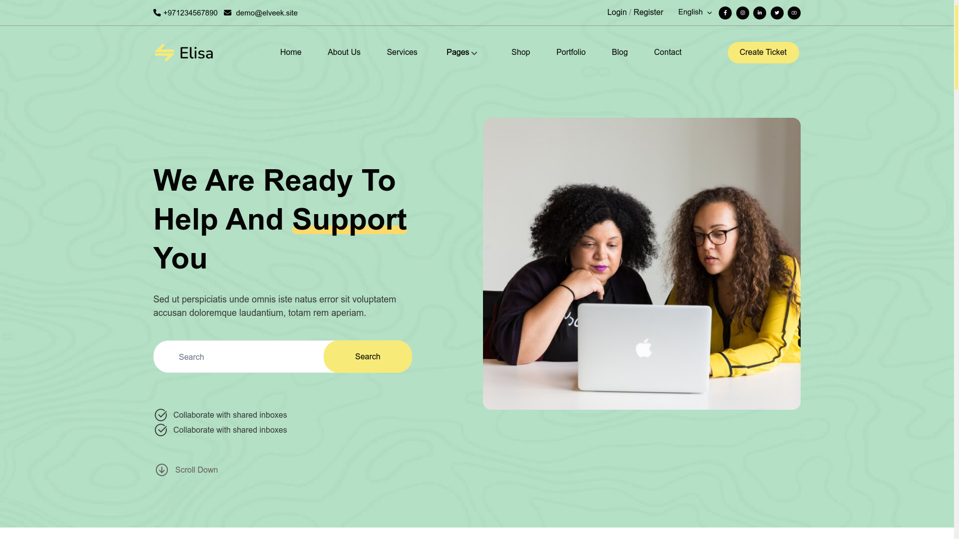 Support Ticket Website